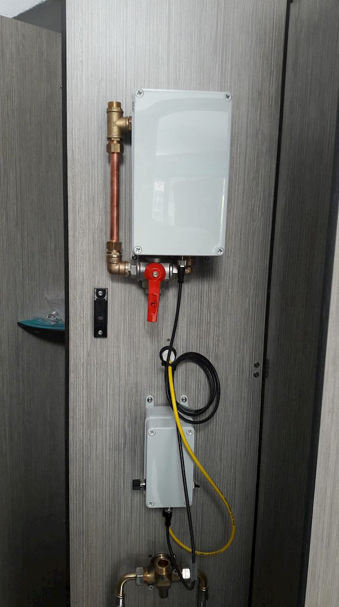 Vue installation minuteur douche