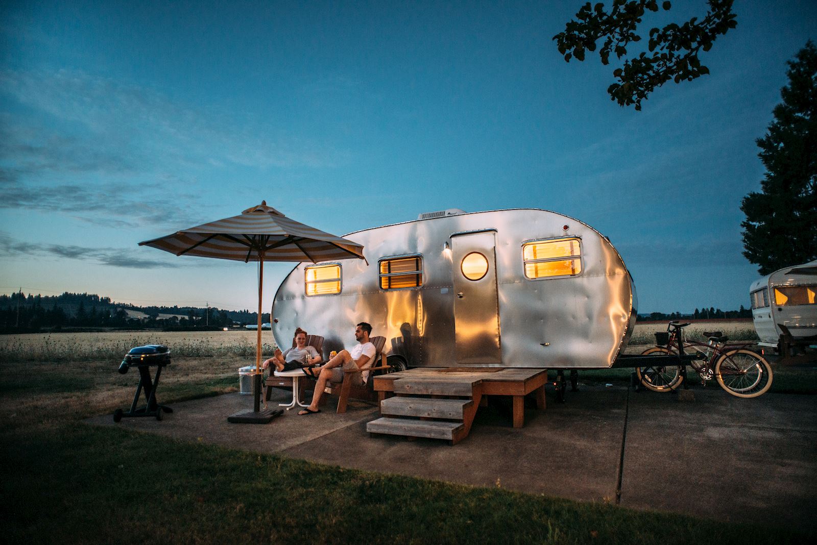 Minuteur de douche connectée au camping