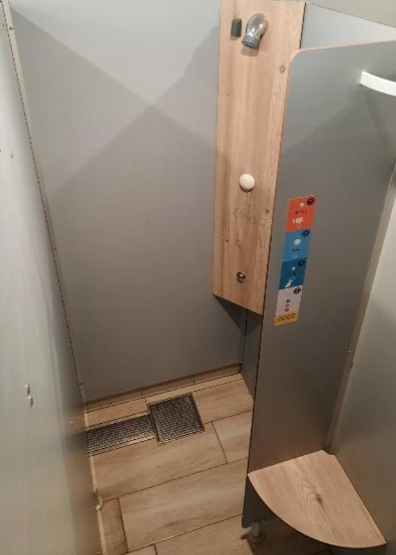 Douche avec minuteur